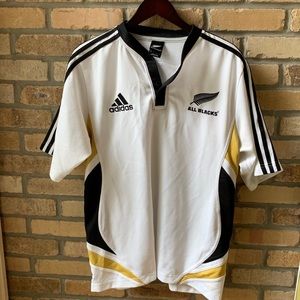 Vintage Adidas New Zealand All Blacks Jersey L